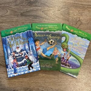 Magic Tree House by Mary Pope Osborne, Hard Cover Books #31, 32, and 52